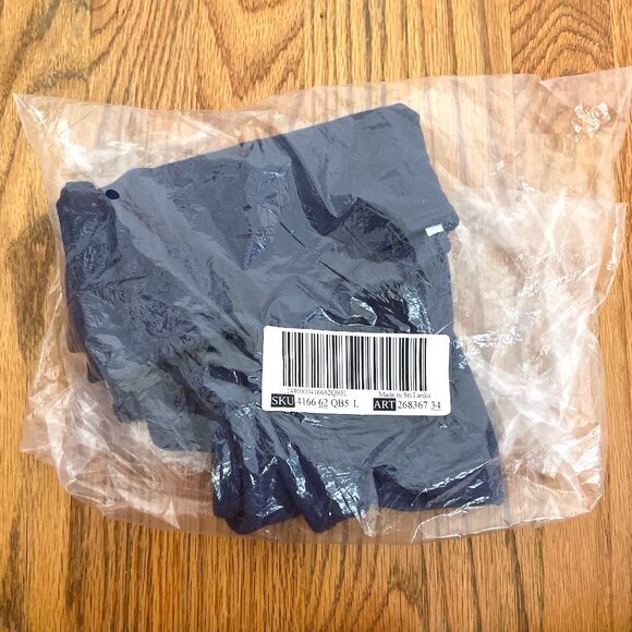 NEW NWT VS PINK VICTORIA'S SECRET Cinched Piqué Corset Top Navy Blue Crop Top L - Picture 7 of 16